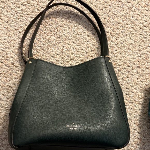 kate spade Handbags - Kate Spade Dark Green Shoulder Bag